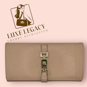 Gucci Jackie beige long wallet